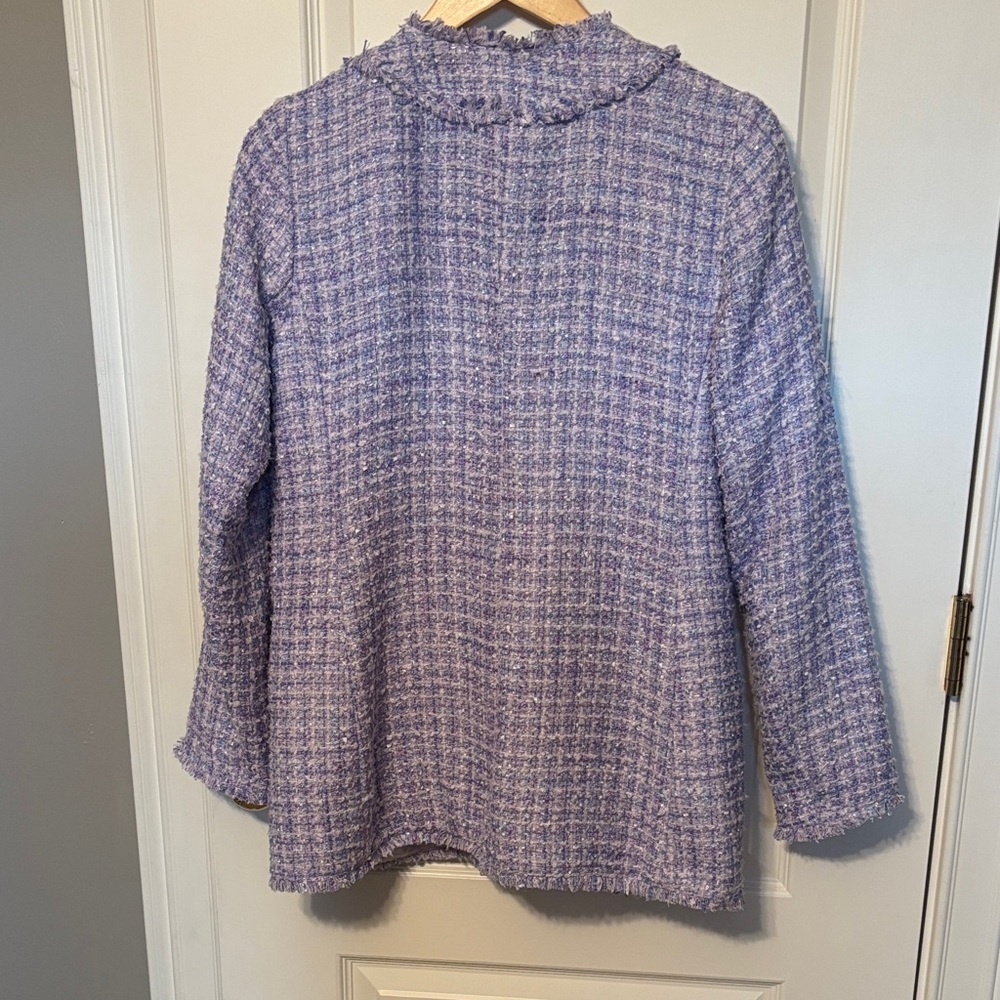 Ann Taylor Purple Tweed Blazer - Picture 4 of 4